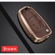 Alumínium borítás barna bőrrel Audi C6 R8 A1 A3 Q3 A4 A5 Q5 A6 S6 A7 B6 B7 B8 8P 8V 8L TT RS S vonalhoz