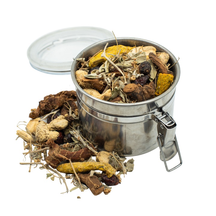 Természetes téli tea influenza és megfázás ellen infúziós elemekkel 100g