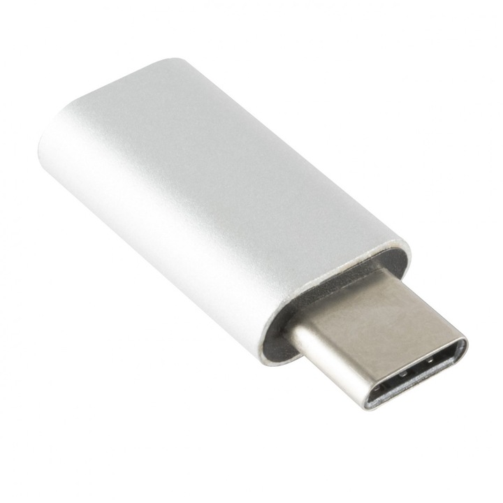 Adaptor Micro-USB to Type-C 2,4 cm Gri