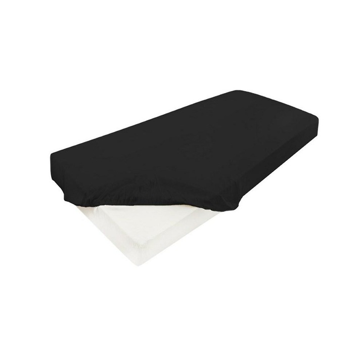 Чаршаф, MATEX, Сатен 130/140x190/200, Черен, 48 KG