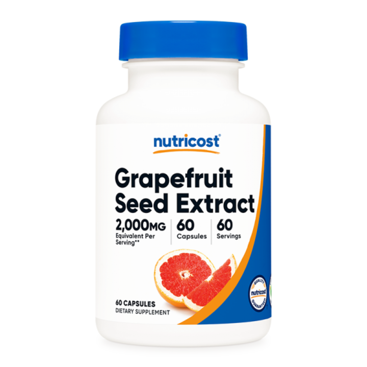 Supliment alimentar Nutricost, imunitate, extract de seminte de grepfrut, 2000 mg, 60 capsule