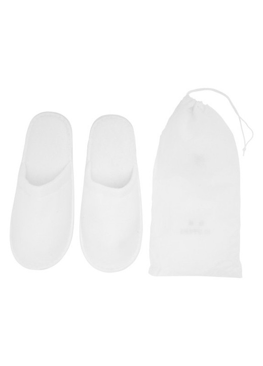 Papuci de casa unisex, confectionati din bumbac/poliester confortabil cu interior captusit, include husa practica din material netesut