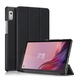 Husa pentru tableta Gigapack, in picioare, efect piele, clapa activa, deschidere laterala, trifold, suport de birou, neagra, compatibila cu: Lenovo Tab M9, TB310X, LTE / Tab M9, TB310F, WIFI