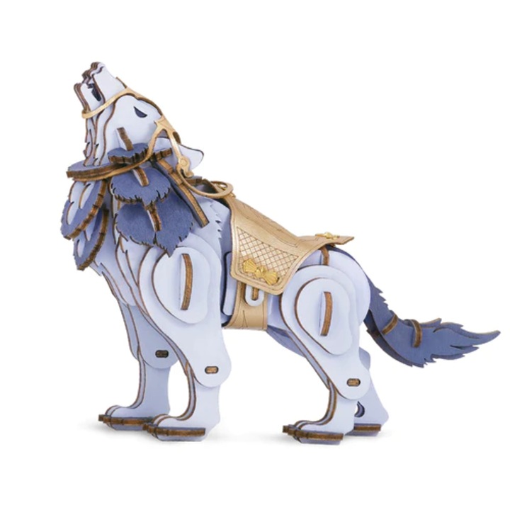 3D fa puzzle, Farkasharc, 92 db