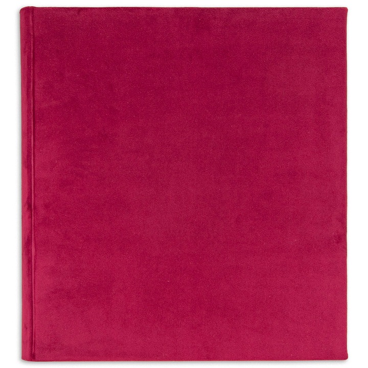 Album foto traditional, catifea rosie pentru femei, 28x31, 80 de pagini