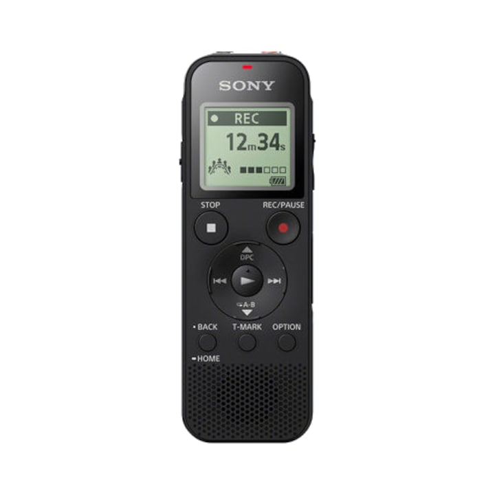 Reportofon Sony ICD-PX470, 4GB, Functie MP3, Negru