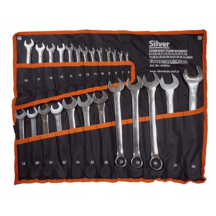 Set 25 chei fixe combinate 6-36mm 25 piese Cr-V (S10992)