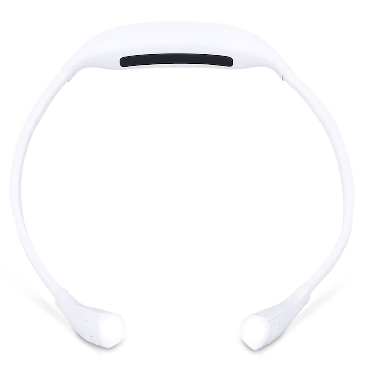 Lampa pentru citit, zioda smart essentials®, cu pozitionare pe gat, flexibila, multifunctionala, cu 4 led-uri, 3 moduri de iluminare, incarcare usb, alb