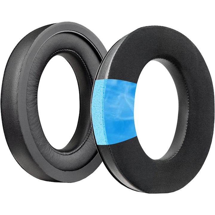 Set 2 bureti PadForce pentru casti Sennheiser HD599, HD598, HD595, HD569, HD558, HD518, HD515, GAME ZERO, PC37X, PC38X, PC350, PXC350, PXE350, PC360, HD380, HD380 Pro, HME95, HD560S, Cooling-Gel - Negru