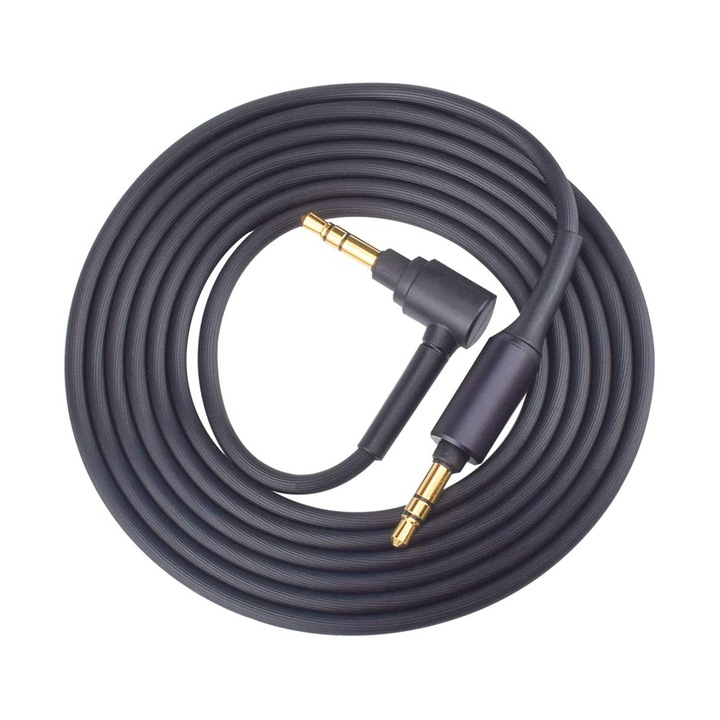 Sony WH-1000XM3, WH-1000XM4, WH-1000XM5, WH-1000XM2, MDR-1000X аудио кабел за слушалки 1.50m - черен