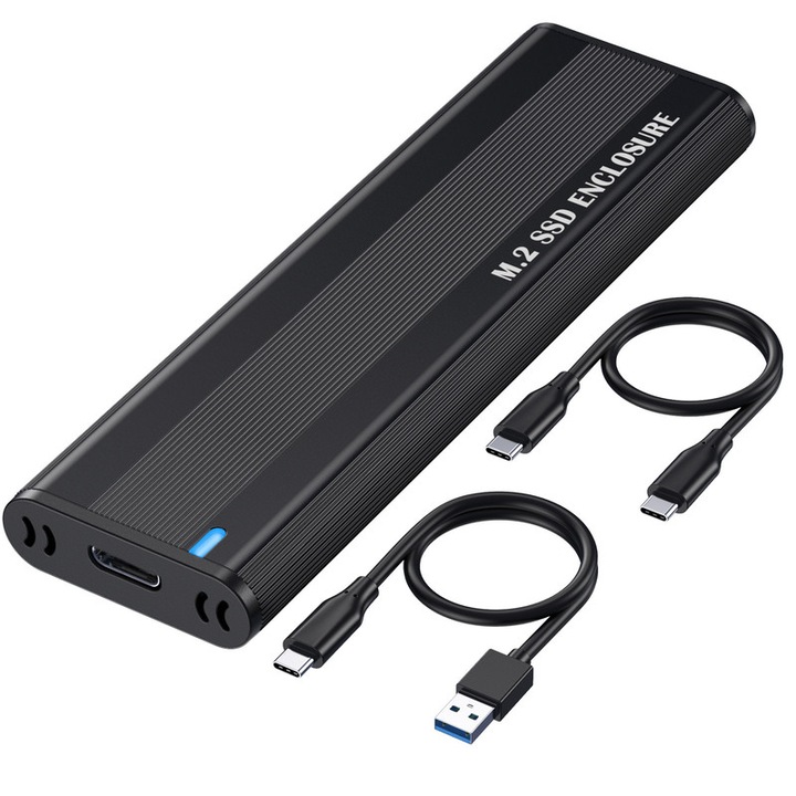 Калъф Bomstom, USB3.1 към M.2 NVME SSD, 10Gbps, PCI тип C протокол, Черен