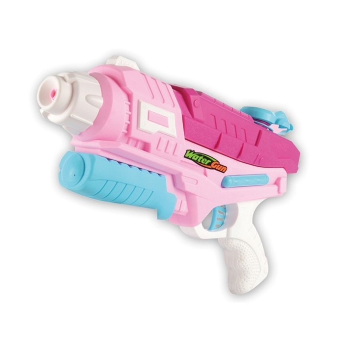 Pistol cu apa pentru copii, rezervor 600 ml, Roz Bujor, 6+