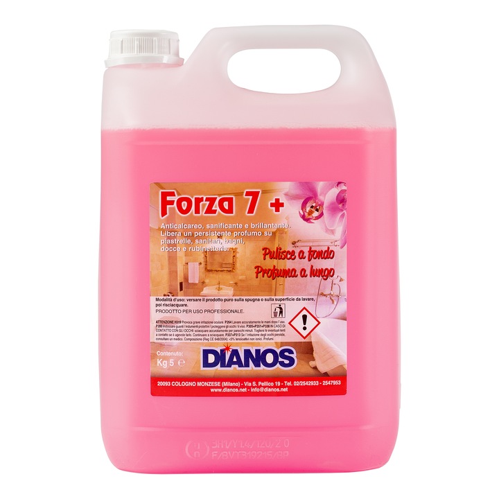 Detergent acid anticalcar Dianos Forza 7+, 5 L, parfumat
