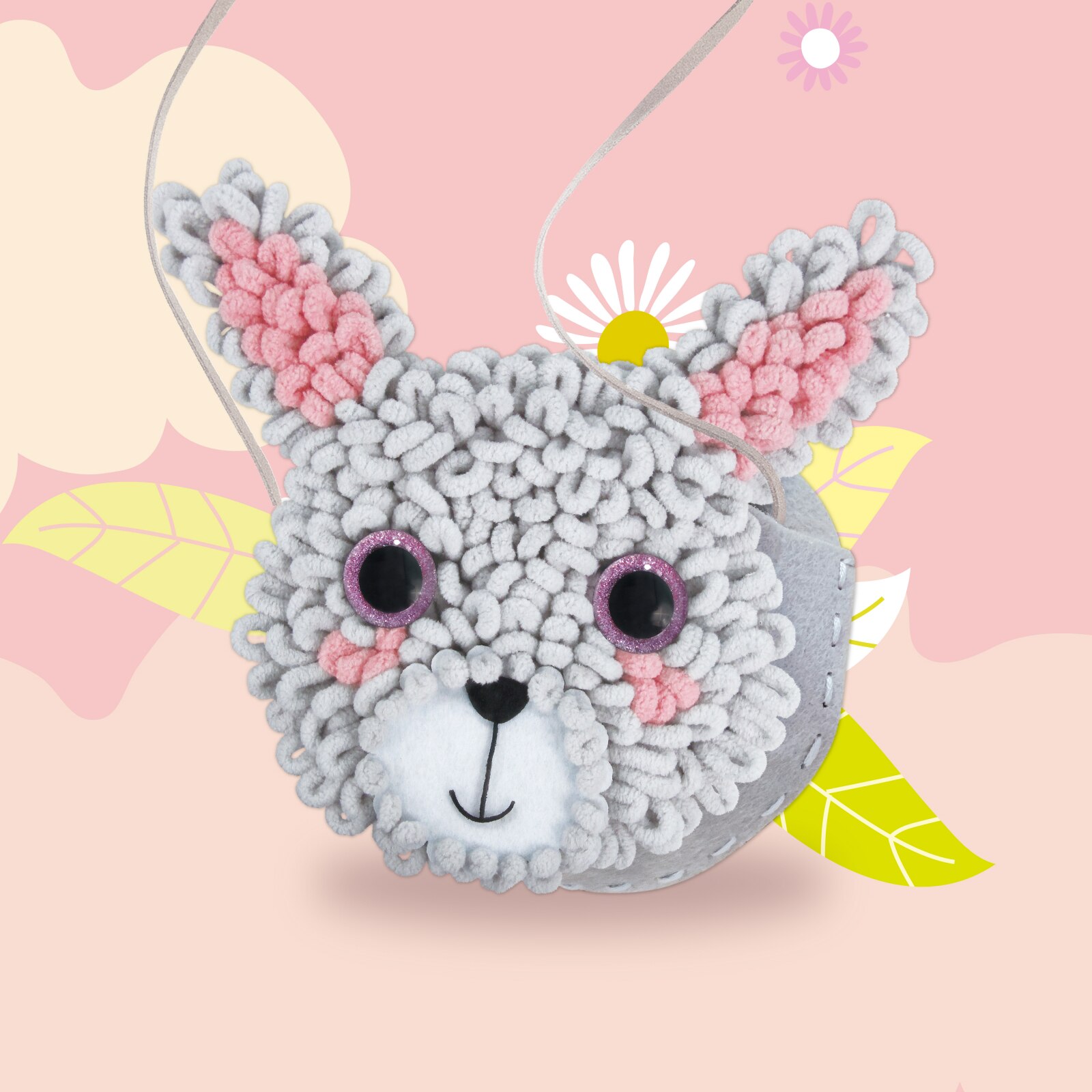 DIY Loopie Fun Kit – Моята първа плюшена чанта за къдрици, зайче - eMAG.bg