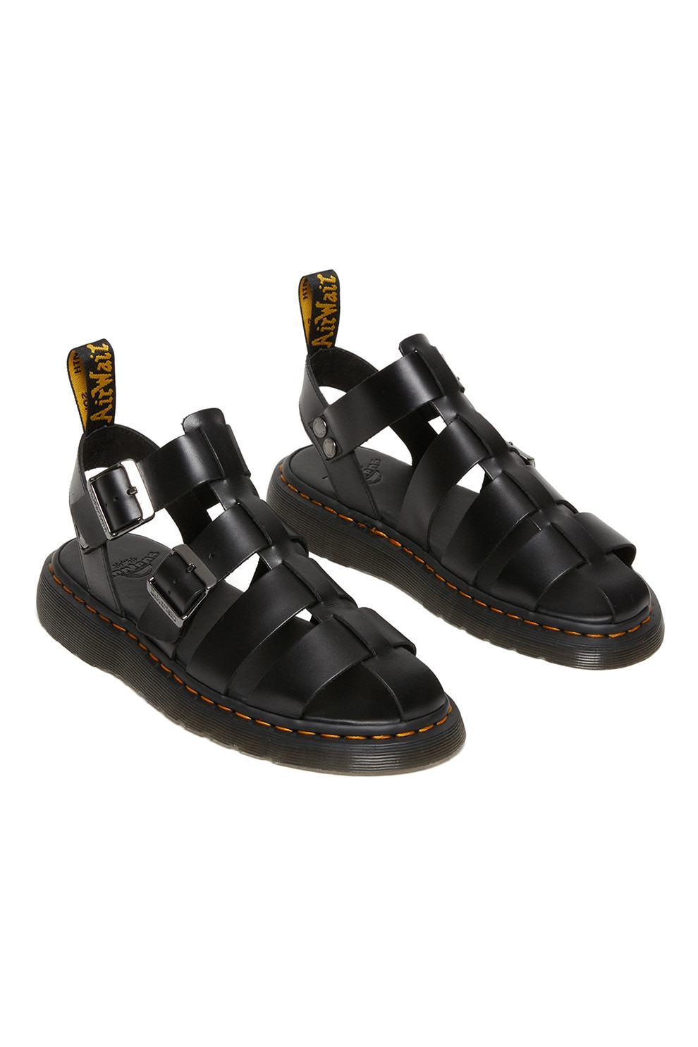 Dr. Martens, Sandale din piele Garin, Negru, 5 - eMAG.ro