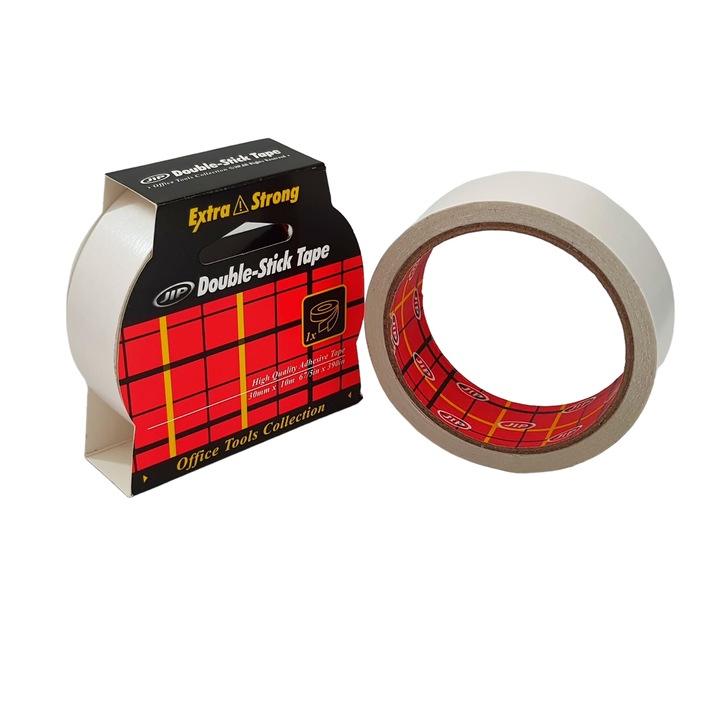 Set 2 buc, banda dublu adeziva 30mm x 10m, JIP