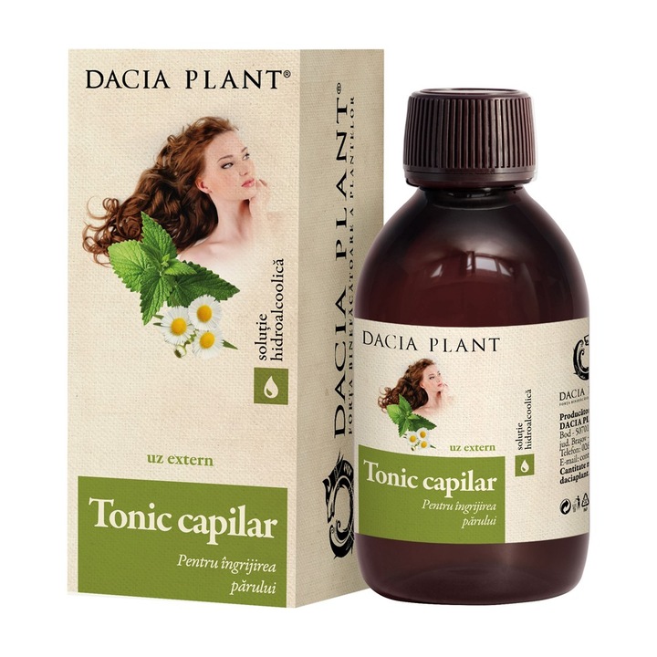 Set 2 x Tonic Capilar Tinctura, 200 ml, Dacia Plant