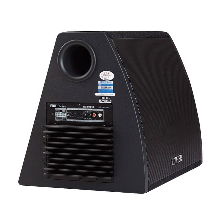 Subwoofer auto CW1200, Edifier, 260 W, 4 ohmi, Negru