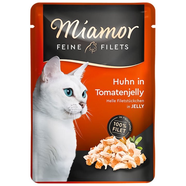 Мокра храна, Miamor, Пиле в доматено желе, 100гр