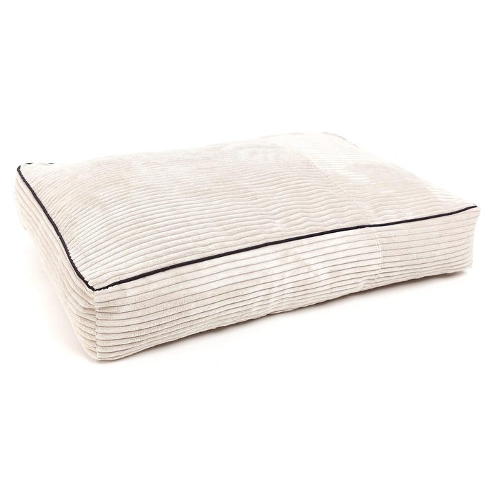 Perna pentru caini Ecopuf SZ83, Cord, 80x60x15cm, husa detasabila, pentru caini de talie mica