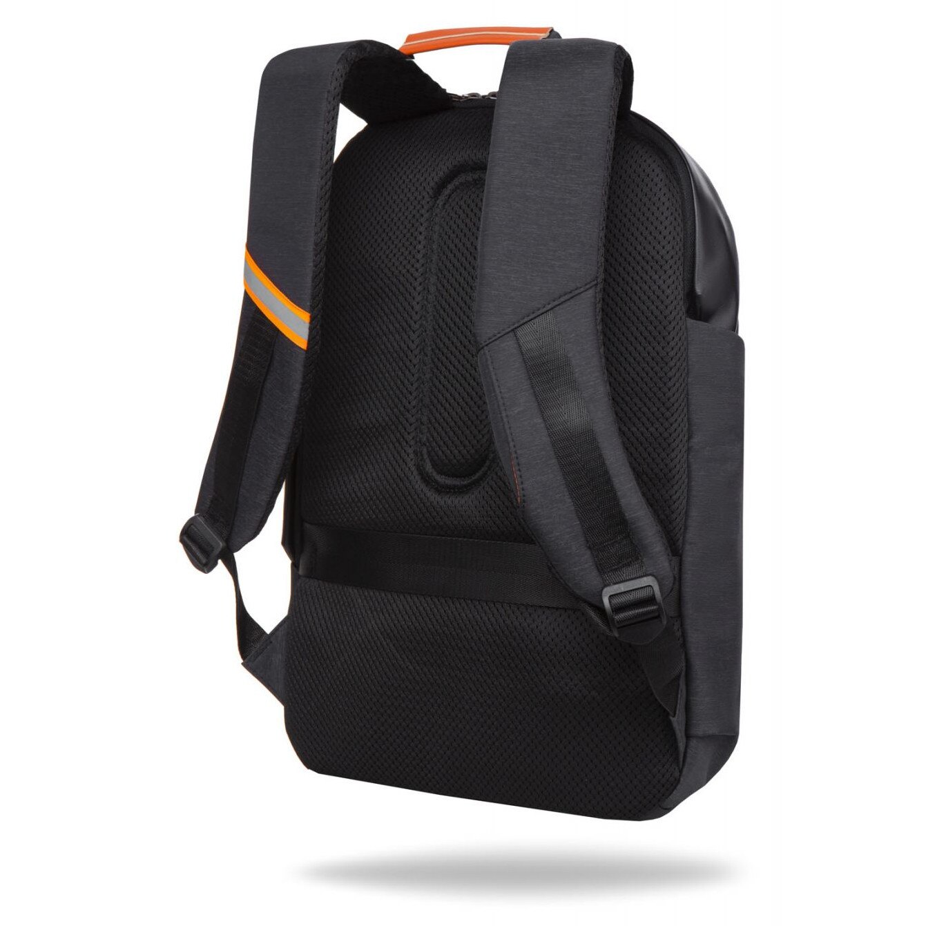 Rucsac calatorie R-Bag Bunker, negru, cu port USB pentru incarcare, detalii reflectorizante si buzunar antifurt, impermeabil, dimensiune 48 x 32.5 x 17 cm