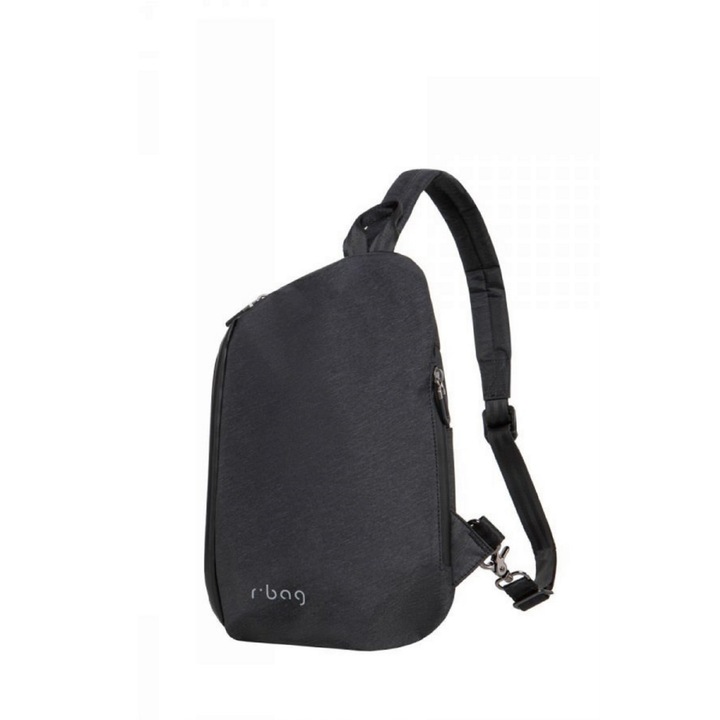Rucsac barbati cu comutator USB, R-Bag, Poliester, Negru, 46cm x 31cm x 10cm