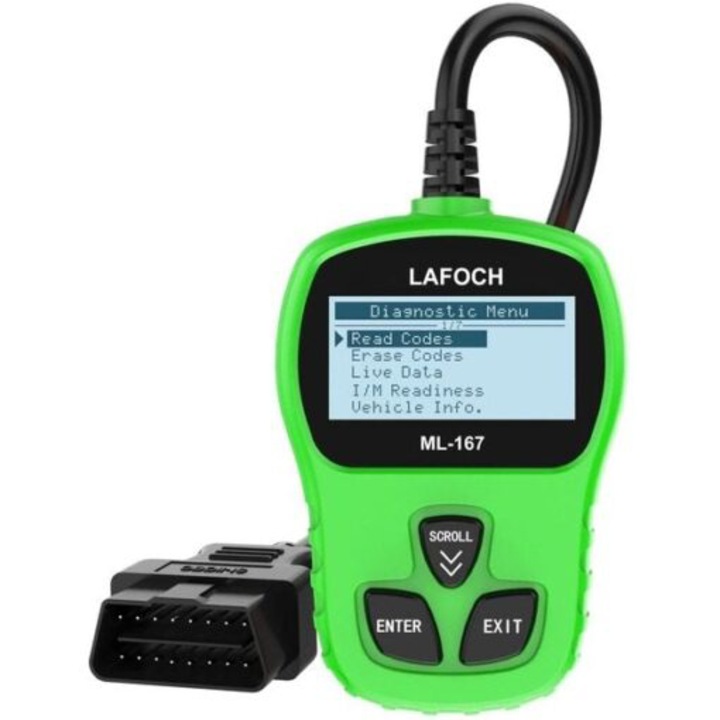 Diagnosztikai teszter ML-167 Lafoch Auto Professional univerzális OBD2 - Dari17