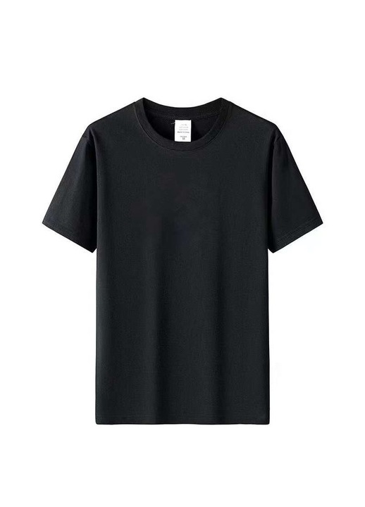 Tricou barbati, Bumbac, Negru.2