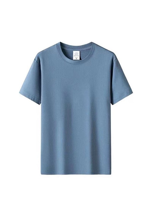 Tricou barbati, Bumbac,Albastru