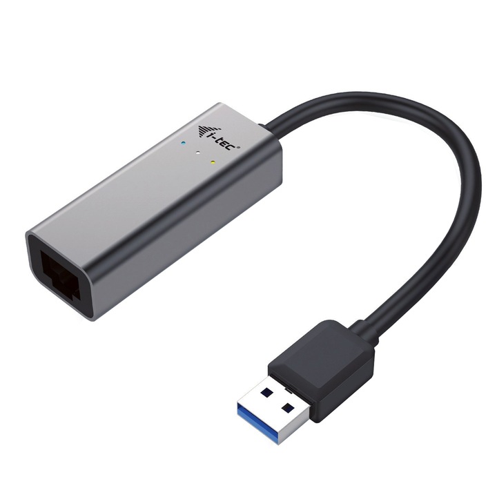 i-tec USB 3.0 Adapter, Metal Gigabit Ethernet 1x USB 3.0 do RJ-45 10/100/1000 Mbps LED