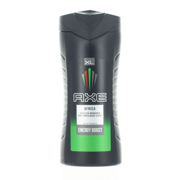 Gel de Dus AXE Africa Energy Boost, Parfum de Lemn de Santal si Mandarine 250 ml