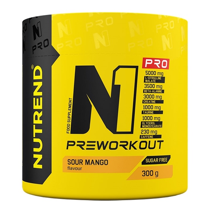 Pre Workout Nutrend N1 PRO, 300 g, Sour Mango