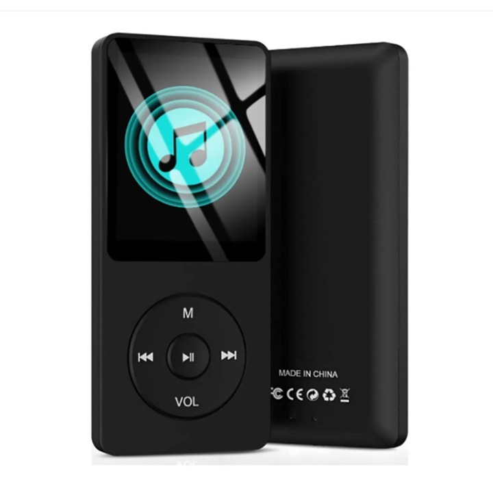 MP4 Player cu card de memorie de 16 GB Suporta player media portabil de pana la 128 GB cu radio FM/E-Book