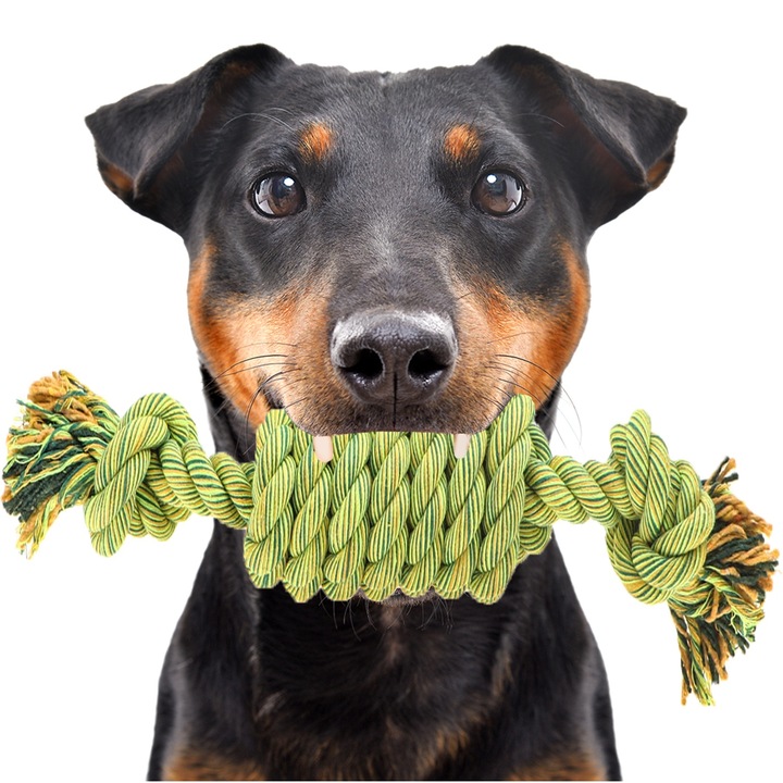 Játék, HappyPet, Kingsize Coil Tugger, kötélből készült, apportírozó, kutyáknak, nagy méretű, rágóka