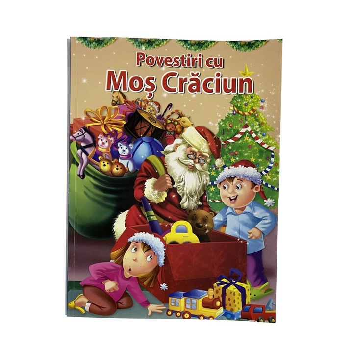 Carte cu Povesti de Craciun pentru Copii, Contine 4 Aventuri Minunate, 60 pagini, Ilustratii Multicolore