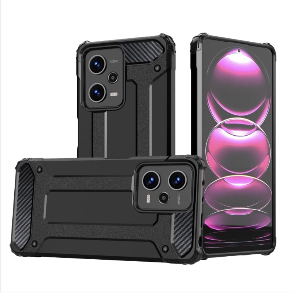 Husa De Protectie Pentru Xiaomi Redmi Note 12 Pro Poco X5 Pro Hybrid Armor Negru Emagro 8996