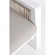 Set mobilier gradina alb bej Captiva 130x78x74.5 cm