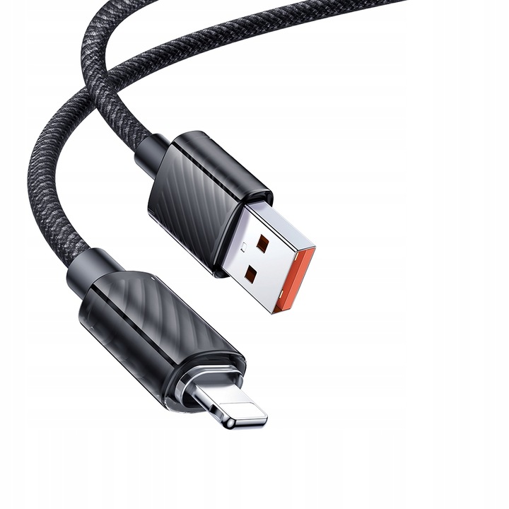 Cablu pentru iPhone, USB, Puternic, Rapid 36W, 1.2M, Negru, Mcdodo
