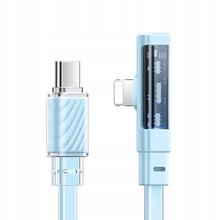 Кабел за iPhone, Mcdodo, USB-C ъглов, Rapid 36W 2M, Син