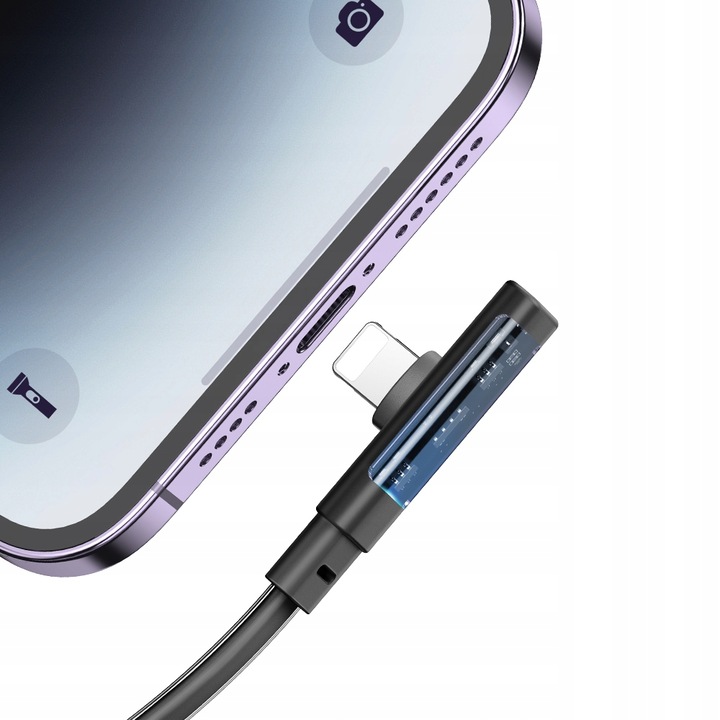 Adat- és töltőkábel, Mcdodo, gyorstöltés Lightning USB 36W, Apple CarPlay / Android auto / iPhone 5 / 6 / 7 / 8 / X / XS / XR / SE / 11 / 12 / 13 / 14 / Plus / Pro / Max, 1M, Fekete