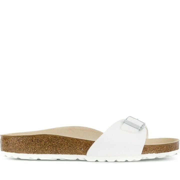 Papuci dama, Birkenstock, Sintetic, Alb, One Size