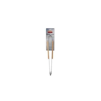 Cleste pentru gratar Strend Pro BBQ S12046C, otel inoxidabil, maner lemn Cleste pentru gratar Strend Pro BBQ S12046C, otel inoxidabil, maner lemn