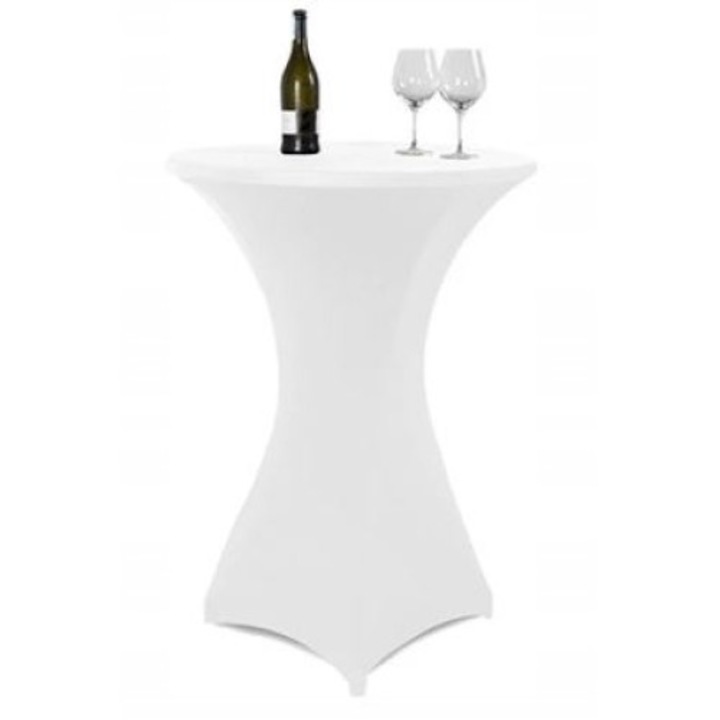 Fata de masa, Elastan, 80 cm, Alb