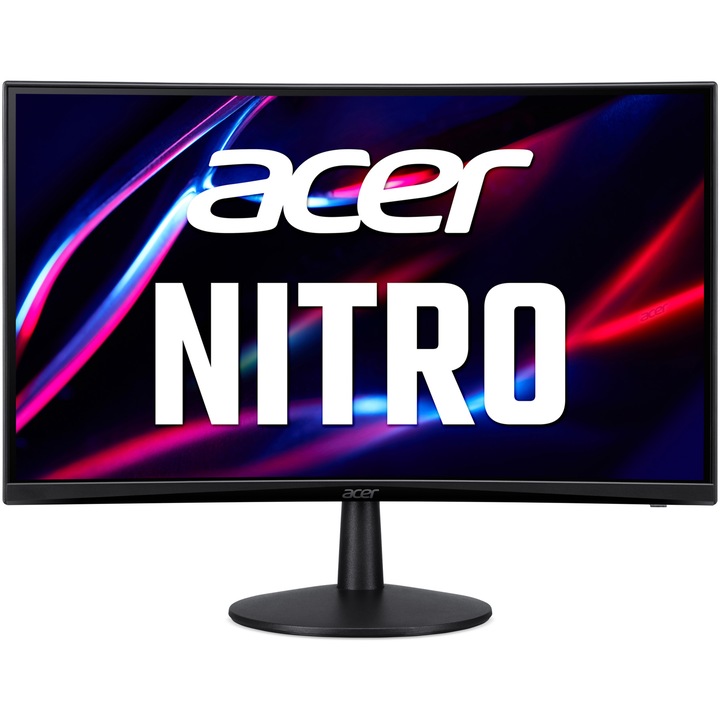Acer Nitro ED240Q S3 LED gaming monitor, VA 23.6", ívelt, FullHD, 1 ms VRB, 180 Hz, DisplayPort, FreeSync Premium, fekete