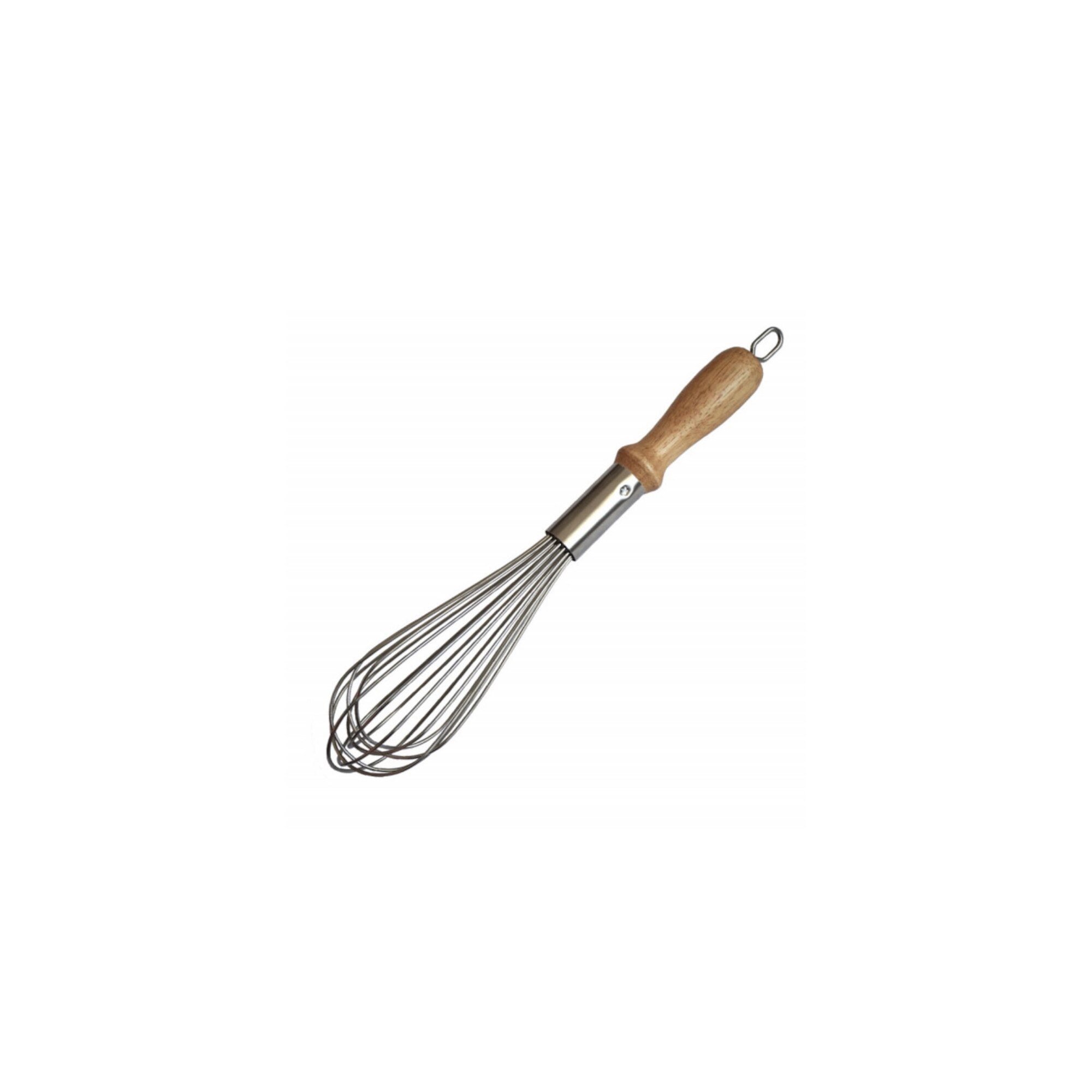 Tel inox cu maner din lemn, pentru bucatarie sau cofetarie 37 cm, maro ...
