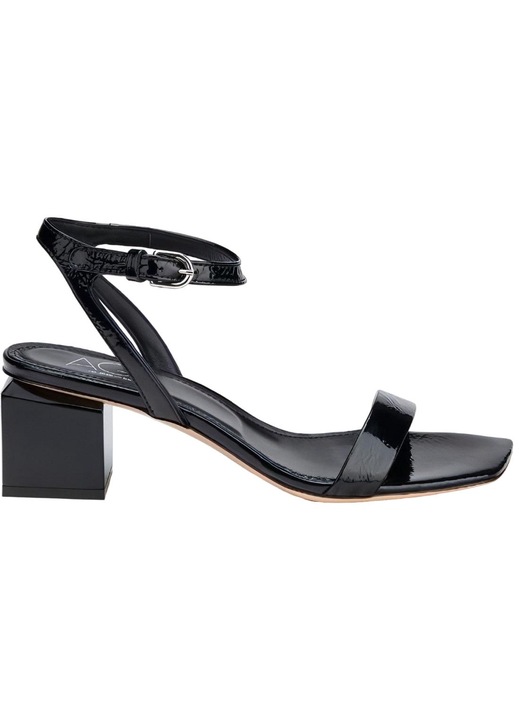 Női szandál, AGL, fekete 48654, Fekete