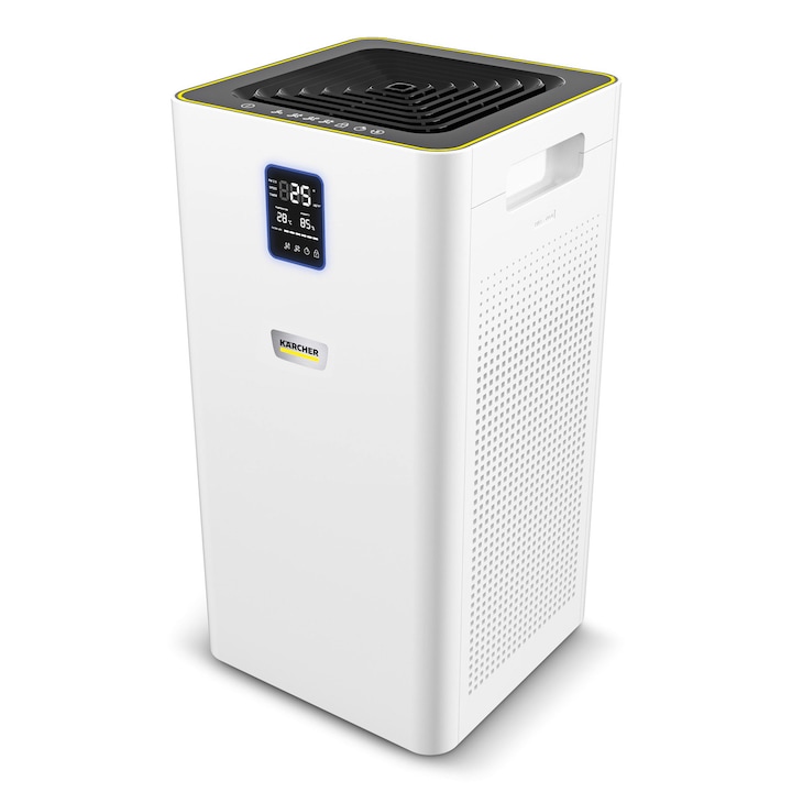 Пречиствател за въздух Karcher AF 50, 1.024-822.0, HEPA 13 филтър с активен въглен, Нощен режим, Бял/Черен