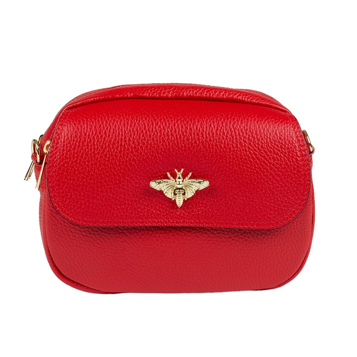 Чанта Toro Nero Eleonora, Кожа, Червен