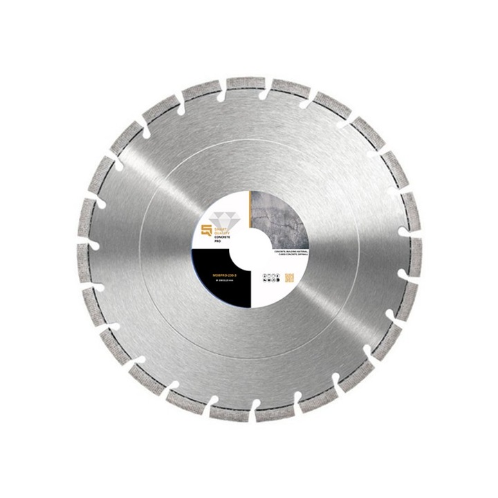 Disc diamantat beton/ciment Smart Quality CONCRETE PRO, 230x22.23mm