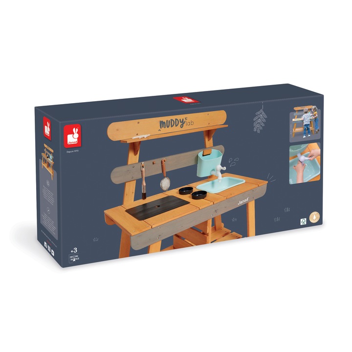 Bucatarie pentru exterior Janod, 10 accesorii